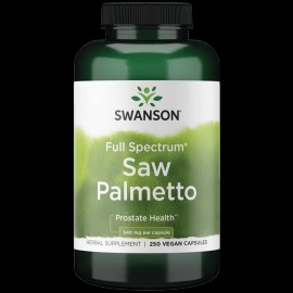 Swanson Full Spectrum Saw Palmetto, Supports Prostate Health, 540 mg, 250 Caps