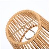 WHAMVOX Elegant Rattan Woven Pendant Lampshade Rustic and Handmade Natural