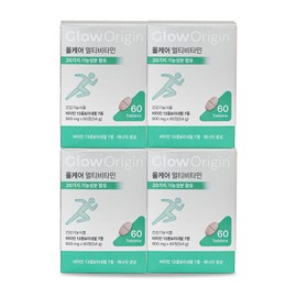 Glo Origin All Care Multivitamin & Mineral, Multivitamin 60 Tablets, 4 Pieces / 글로오리진 올케어 멀티비타민 앤 미네랄, 종합비타민 60정, 4개