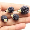 Resin Hedgehog Figures Mini Animal: 20 Pieces Lawn Micro Hedgehog