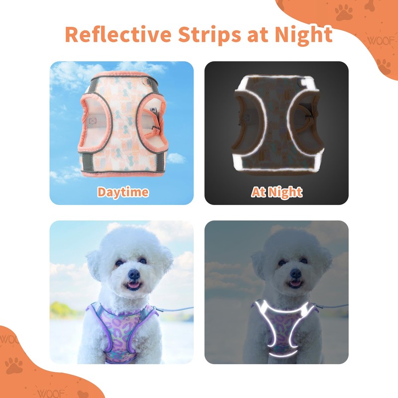 PawSailor Step-in Dog Harness Small Dogs, No Pull Adjustable Soft
