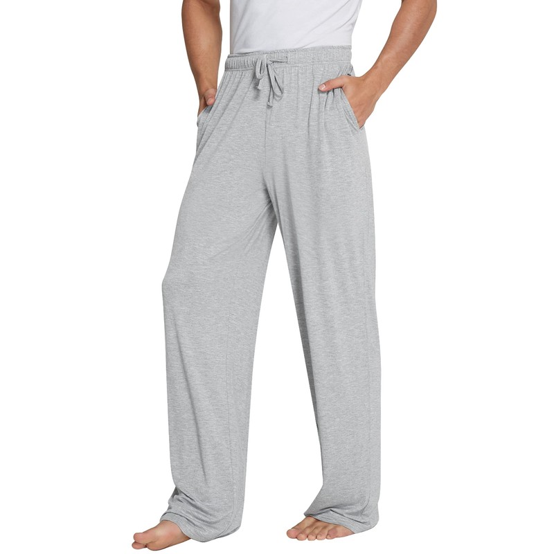 WiWi Bamboo Viscose Pajama Pants for Men Tall Sleep Bottoms