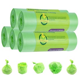 Pack of 100 Toilet Bags Black Set, Biodegradable Organic Waste Bags, Bags for Camping Toilets, Extra Thick Waterproof Separation Toilet Accessories, for Mobile Toilets, Hiking, Travel (Green)