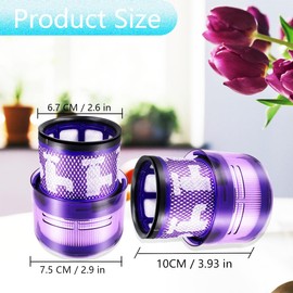 COJINLDFEI 3 Pcs Filters for Dyson SV19 Omni-Glide SV12 Omni-Glide SV21 Vacuum Cleaner Replacement Filter Household Cleaning Sweeper Attachment, Part No.965241-01