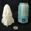 RayWin 3D Printed 1/70 SpaceX Dragon Capsule 4.6" White PLA