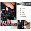 600 Pieces Dome Punk Rivets, 4 Claws Round Stud Punk