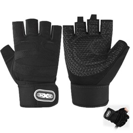 1 Pair Fitness Gloves, Training Gloves, Sports Cycling Gloves, Ventilated Weightlifting Gloves, Breathable, Anti-Slip Outdoor MTB Gloves for Cycling, Training, Fitness, Breathable