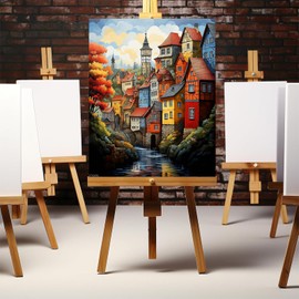 XTXGERL Paint by Numbers Landscape for Adults, Acrylic Oil Painting by Numbers Kits for Beginner with Paintbrushes Brushes Paintwork Art Canvas for Home Decor 16x20 inch / 40x50 cm