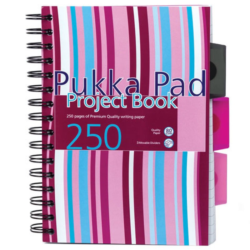 Pukka A5 Project Book Pink/Blue