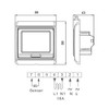 Thermostat E91 mit LCD-Touchscreen 16A - Digitales Raumthermostat programmierbar mit