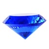 Blue Crystal Glass Diamond Shaped Decoration 60mm Jewel Paperweight,Gift Decoration