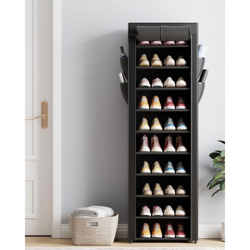 Kitsure Shoe Rack - 10-Tier Large Capacity Shoe Organizer Shelf