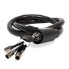 MIKEL´S Cable candado flexible 4 llaves de seguridad (90 cm)