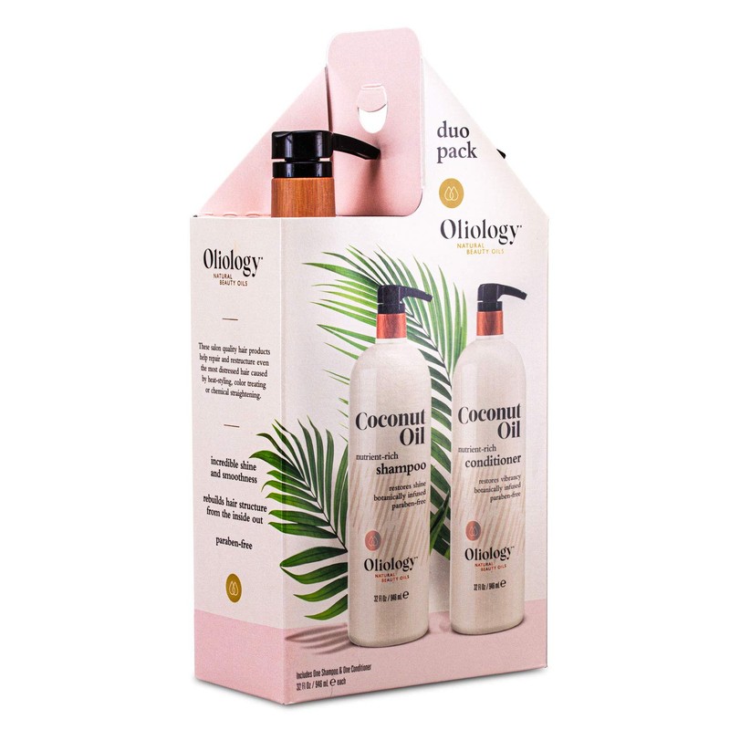 Oliology Nutrient Rich Coconut Oil Shampoo & Conditioner Combo Pack