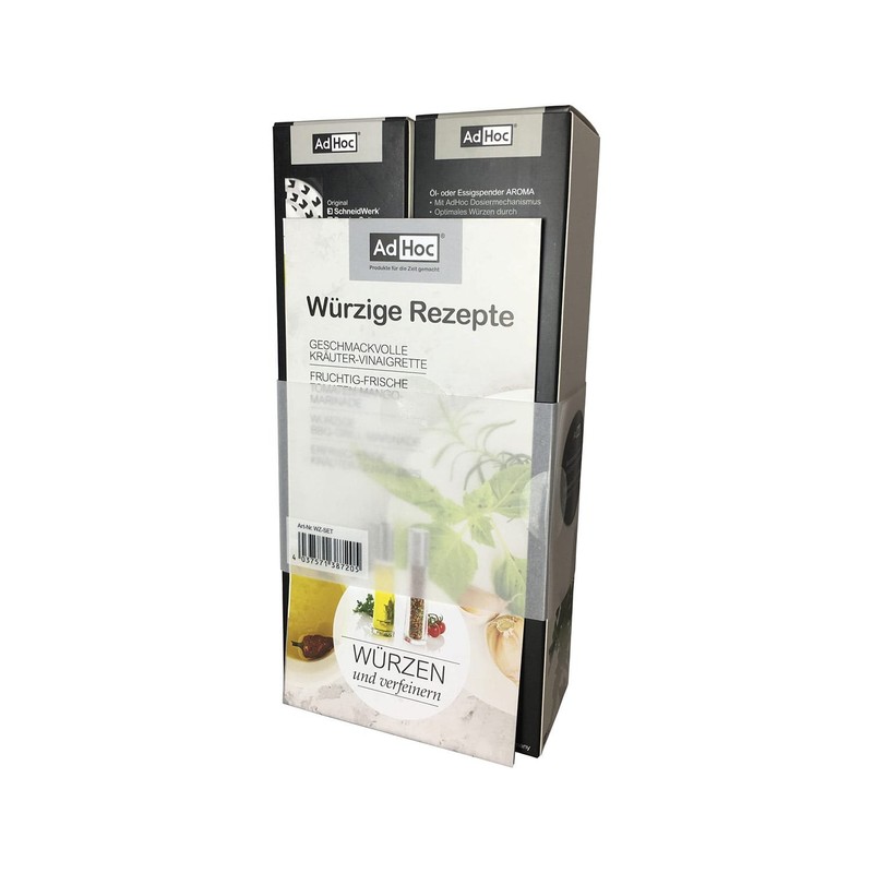 AdHoc Gift Set Oil Dispenser and Herb Cutter Aroma (Light