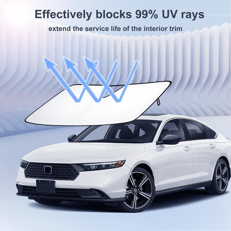 Car Windshield Sun Shade for 2023-2026 Honda Accord| Front Window