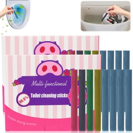 Multi-functional Concentrated Toilet Cleaning Sticks, Toilet Bowl Cleaners Drop in Tank, Toilet Tank Cleaner Cleaning Perfume Stick, Effective and Long-Lasting Freshness for Bathroom (16pcs)