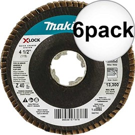 T-03894 X-Lock 4-1/2" 40G Type 29 Grinding+Polishing Flap Disc 6X
