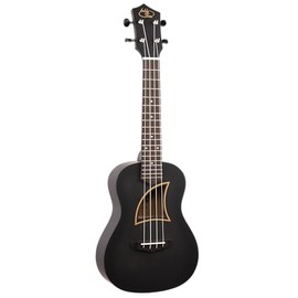 Eddy Finn Color Burst Ukulele with Gig Bag, Gray Burst, Concert, Charcoal, EF05C-BK