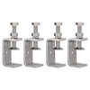 4 Pack 304 Stainless Steel C Clamps with 55mm/2.17" Stable