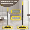 Dolanx Dust Mop with Microfiber & Chenille Pads, Dry Wet