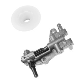 Hicello Drive Chainsaw Oil Pump with Gear Worm Set for Chainsaw 4500 5200 5800 45CC 52CC 58CC Chinese-Chainsaw Replacement Tool Parts ChainSaw Garden
