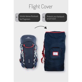 NORDKAMM Protective Backpack 80 L, Transport Case for Airplane, Flight Cover