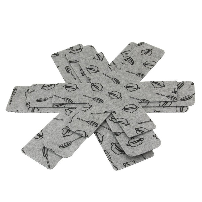 Pan Protectors 9 Pcs, Non-Slip Pot Protectors Separators Stoves and