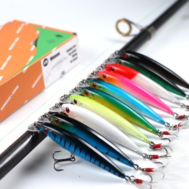 𝗘𝗫𝗔𝗨𝗥𝗔𝗙𝗘𝗟𝗜𝗦 Fishing Lures Fishing Gear Minnow Lure Jerkbait swimbaits Minnow Lure Baits Kit Topwater Baits Swimbait for Bass Trout Pike Jerkbait Catfish FishingPlug Freshwater