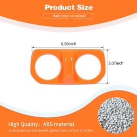 PDKLIN para Wrangler JL Cubierta de ventilación trasera de aire AC Accesorios interiores para Jeep Wrangler JL JLU Gladiator JT 2018-2023 (naranja)