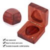 Guitar Pick Wooden Box with 2Pcs Red Rosewood Picks Musical
