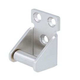 MS Beschläge - Robust stainless steel counterpart for door stops, brushed, rust-proof and durable, suitable for door stops with catch hooks, including mounting screws, ideal for indoor and outdoor use