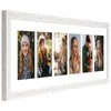 KSROECUD 8x26 Collage frame with 6 Openings 4X6 Pictures, Multiple