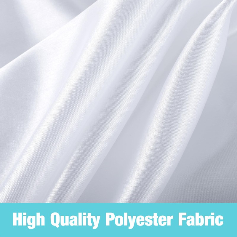 EOGRFW 2 Packs White Square Tablecloth, Table Cloth 140x140 cm/55"x55",