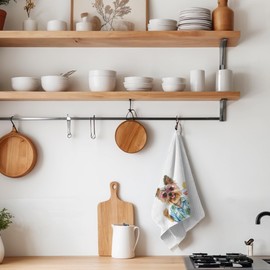 INDAJEDN Yorkshire Terrier Gifts Kitchen Towels, Yorkshire Terrier Dog Hand Towels for Bathroom, Summer Yorkie Decor for Kitchen, 16x24 Inch