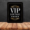 VIP Lounge Metal Sign with 5 Stars Motif Party Luxury