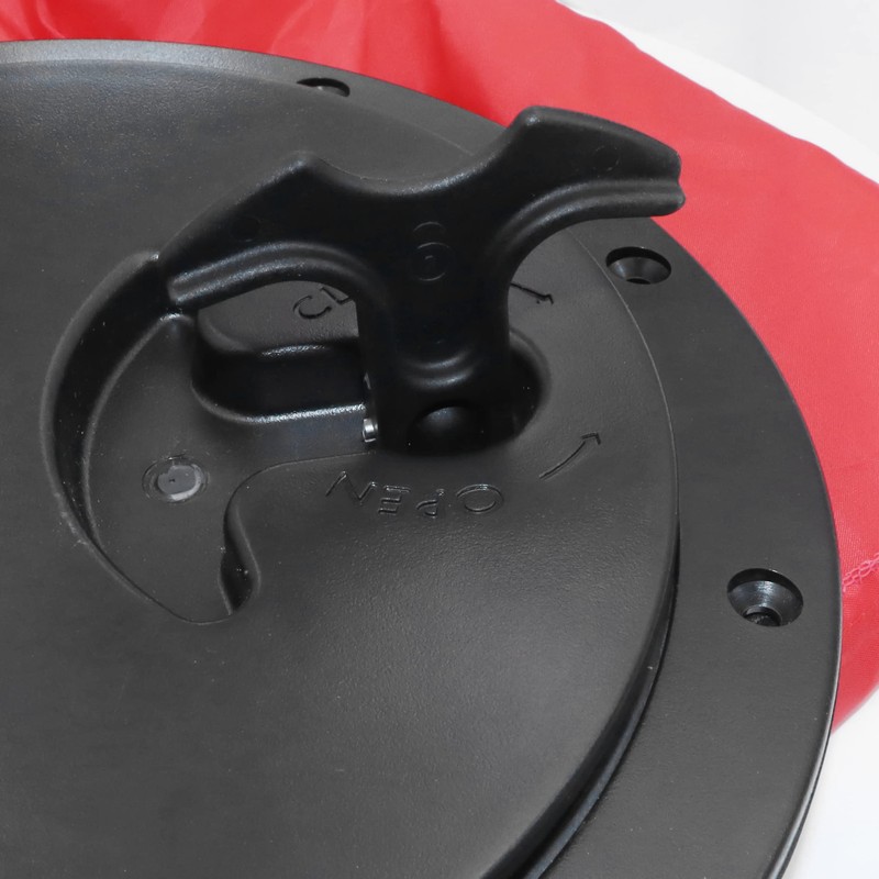KUNPENG 8'' Black Deck Deck Hatch with Storage Bag Plate