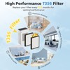 T356 Replacement Filter Compatible with Trucozie T356 Air Purifier, 3-IN-1