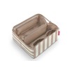 reisenthel Summerstripes Coffee Boxy Cosmetic Case - Ideal Travel Companion