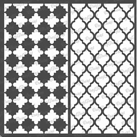 CrafTreat Moroccan Moroccan Trellis Stencils for Painting on Wood, Canvas, Paper, Fabric and Tile - Size: 15 x 15 cm - Reusable DIY Art and Craft Stencils for Home Decor -Stencil Moroccan