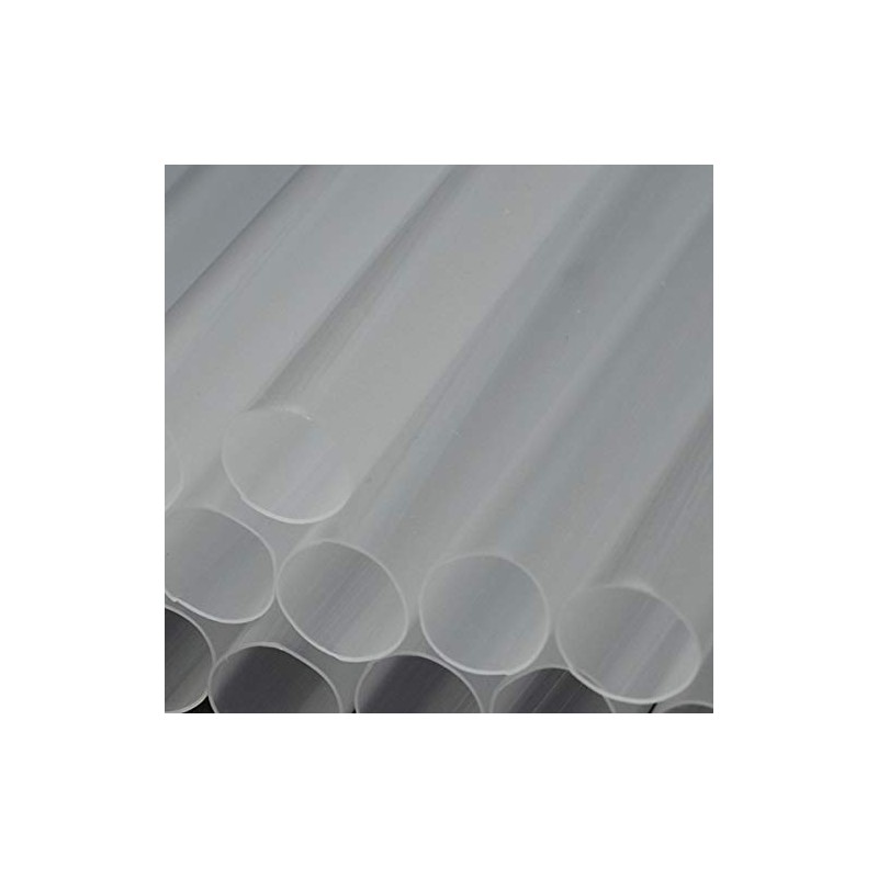 Tapioca Straws, Translucent, Set of 30, Diameter 0.5 inches (12