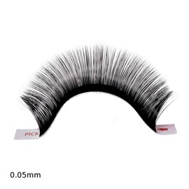 hair2heart Silk Fake Lashes False Eyelashes - B-Curl 0.05, 9 mm