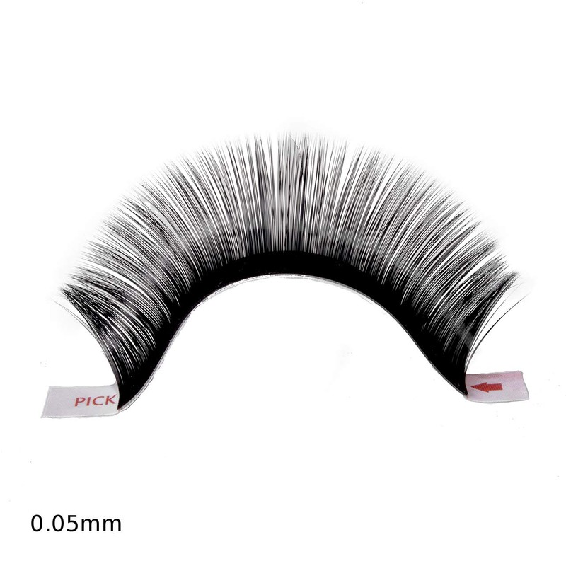 hair2heart Silk Fake Lashes False Eyelashes - B-Curl 0.05, 9