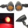 Rich Choices Red CNC Motorcycle Bullet LED Turn Signal Light