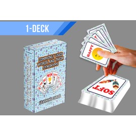 Creanoso Commonly Used Words and Their Synonyms Learning Cards (1-Deck) - Stocking Stuffers Educational Flashcards for Children – Perfect Parents Teachers Teaching Assistance Tool