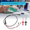 Test Cable Jumper Wire Connector with 2mm Testing Hook Red