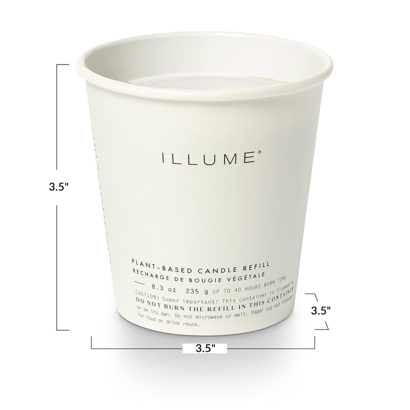 Illume Boxed Glass Candle Refill, Woodfire