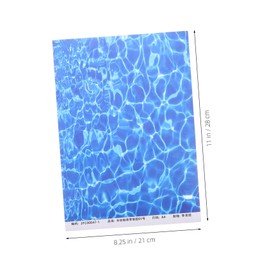 GLEAVI 10 Sheets Ocean Grain Wall Stickers Realistic Removable Decals for Indoor Garden Decor for DIY Model Displays and Aesthetic Wall Art