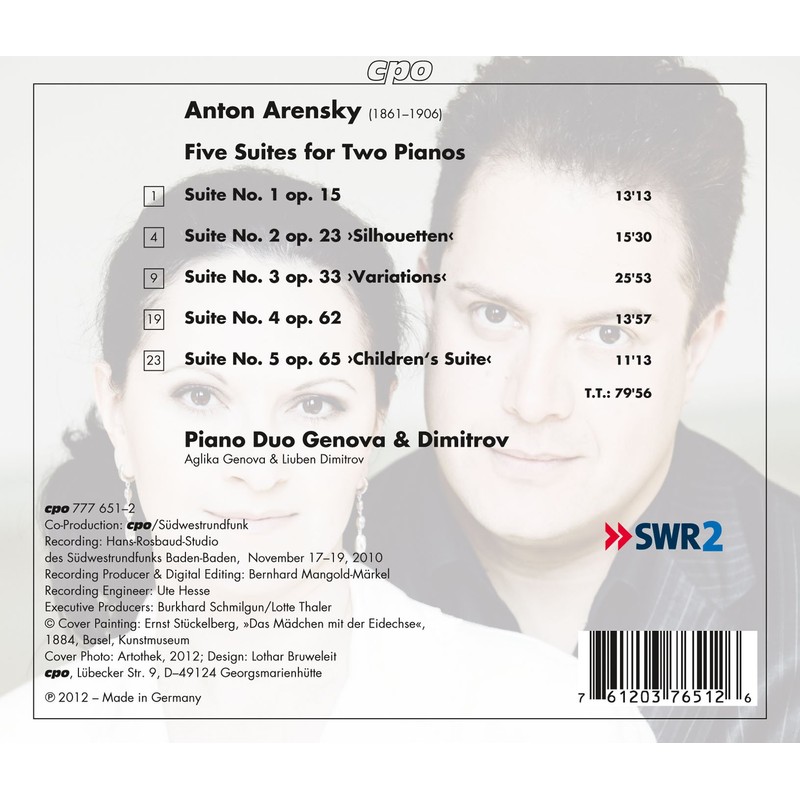 Five Suites for Two Pianos