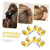 Healvian 15pcs Headset Yellow Duck Hair Clip Hair Accessories for